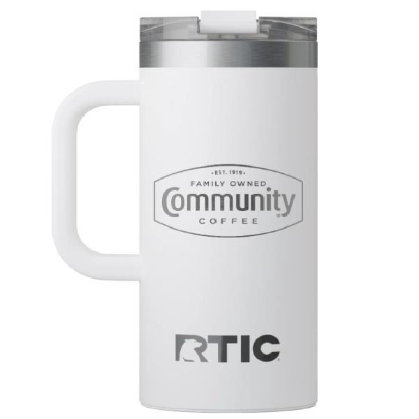 Community® 16oz Insulated Stainless Steel Travel Mug from RTIC Outdoors